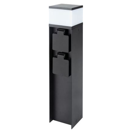 Lampe d'extérieur noire à deux douilles (1x G9, 11 W, 230 V) IP44