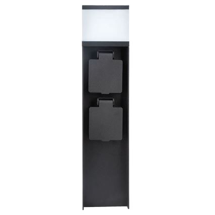 Lampe d'extérieur noire à deux douilles (1x G9, 11 W, 230 V) IP44