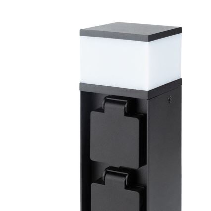 Lampe d'extérieur noire à deux douilles (1x G9, 11 W, 230 V) IP44