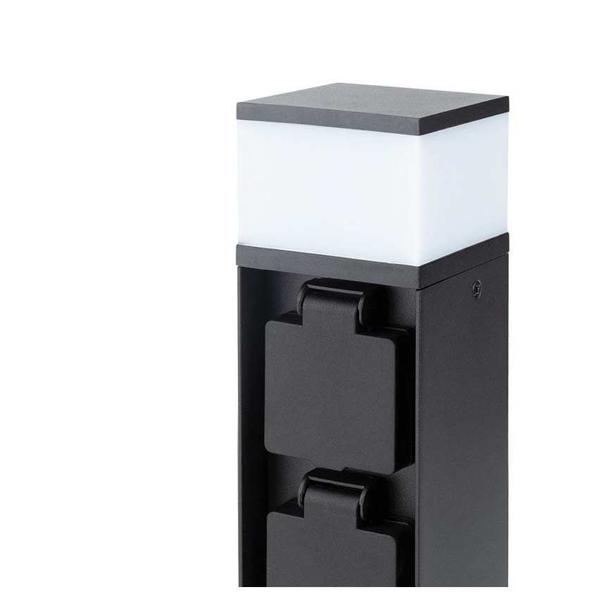 Lampe d'extérieur noire à deux douilles (1x G9, 11 W, 230 V) IP44