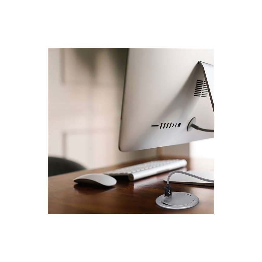 Port USB encastrable avec couvercle 230V