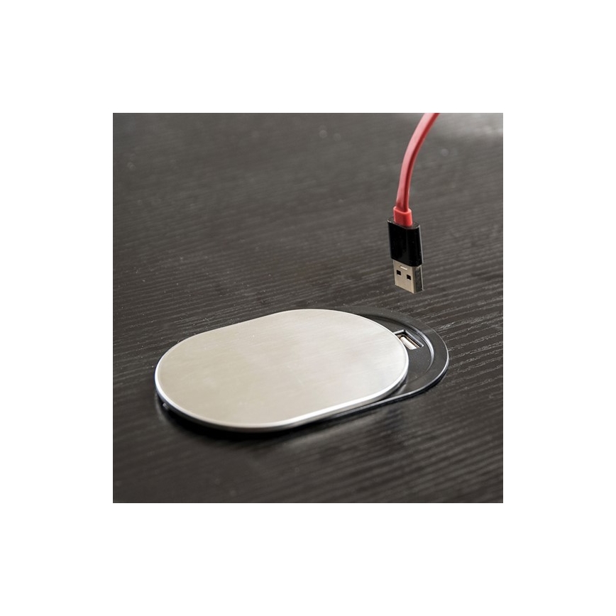 Prise encastrable USB avec cache coulissante 10A/230V
