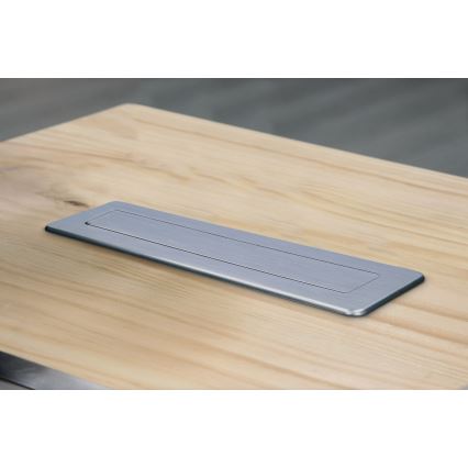 Colonne de prises encastrable pour plateau de bureau 3x230 V + USB-A + USB-C