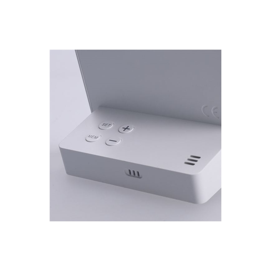 Thermomètre numérique 5V/2xAAA + 2xAAA blanc