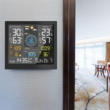 Station météo professionnelle avec écran LCD 5V/2xAA + 3xAAA Wi-Fi