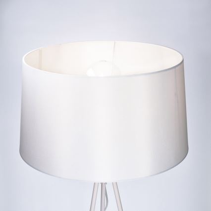 Lampadaire LED 1xE27/8W/230V blanc 145cm