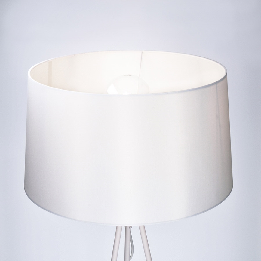 Lampadaire LED 1xE27/8W/230V blanc 145cm