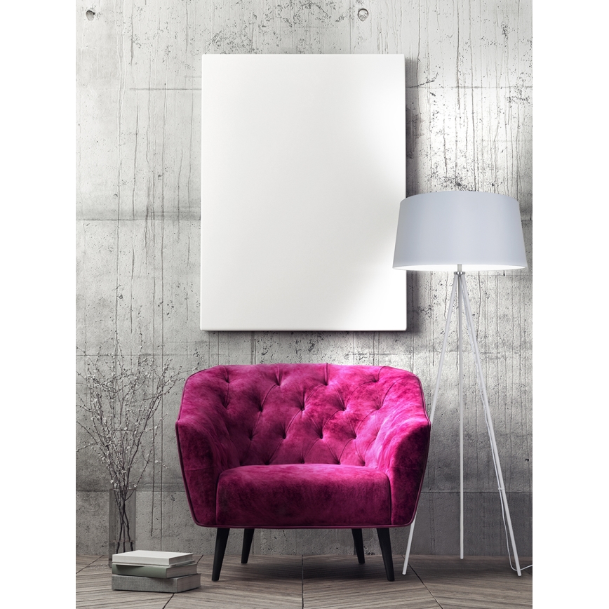 Lampadaire LED 1xE27/8W/230V blanc 145cm