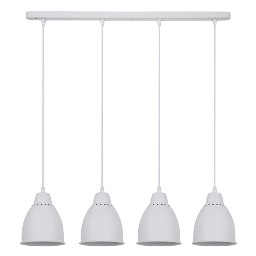 Lustre 4xE27/60W/230V blanc 14cm