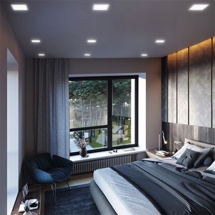 Panneau LED LED/18W/230V 3000/4000/6000K 22,5x22,5 cm blanc