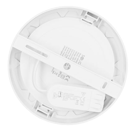 Panneau LED 2 en 1 apparent/encastré LED/12W/230V 3000/4000/6000K Ø17 cm IP54 blanc