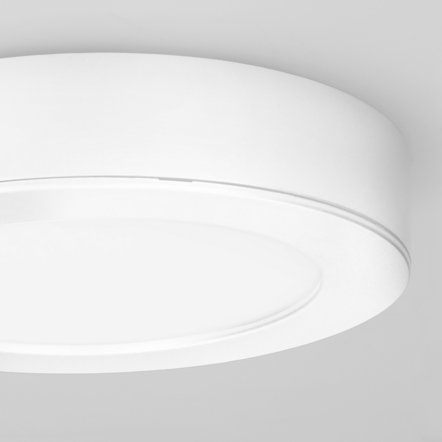 Panneau LED 2 en 1 apparent/encastré LED/12W/230V 3000/4000/6000K Ø17 cm IP54 blanc