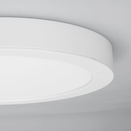 Plafonnier LED 2 en 1 (en saillie/encastré) 18W/230V 3000/4000/6000K Ø 22,5 cm IP54 blanc