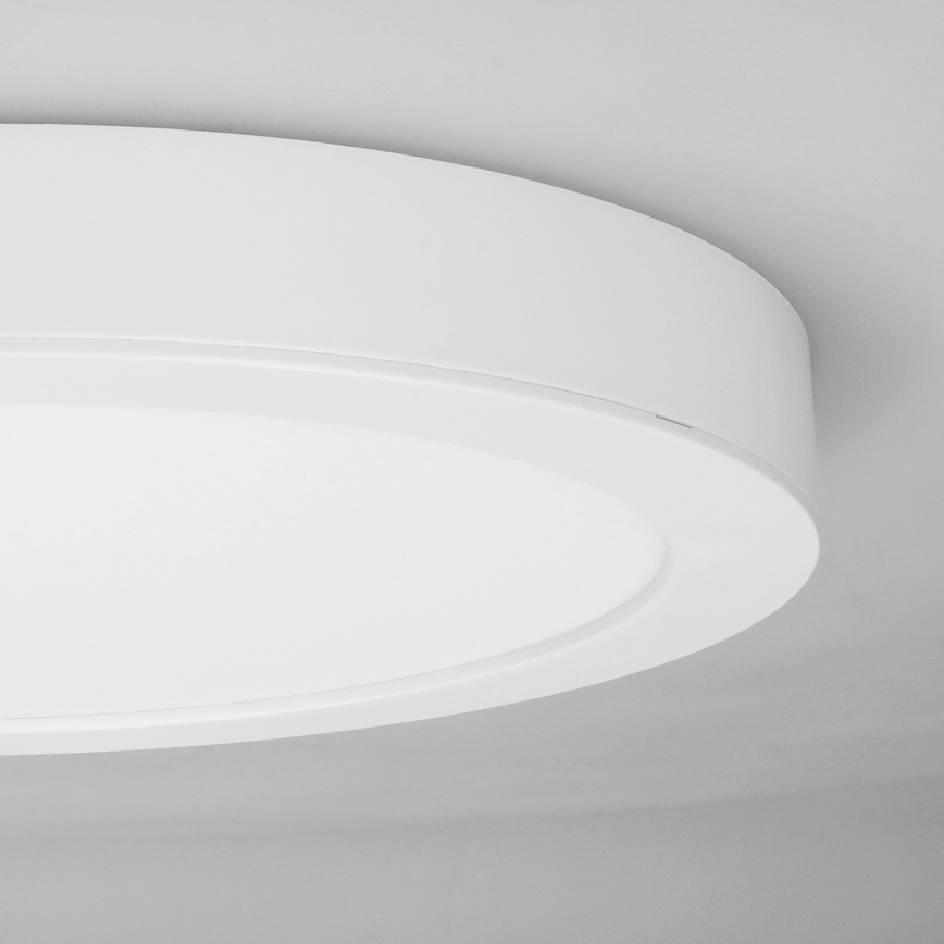 Plafonnier LED 2 en 1 (en saillie/encastré) 18W/230V 3000/4000/6000K Ø 22,5 cm IP54 blanc