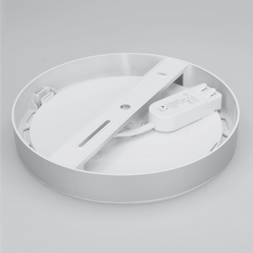Plafonnier LED 2 en 1 (en saillie/encastré) 18W/230V 3000/4000/6000K Ø 22,5 cm IP54 blanc