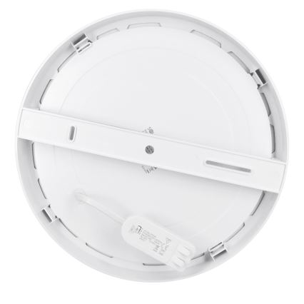 Panneau LED 2 en 1 appliqué/encastré 24W/230V 3000/4000/6000K Ø 30 cm IP54 blanc