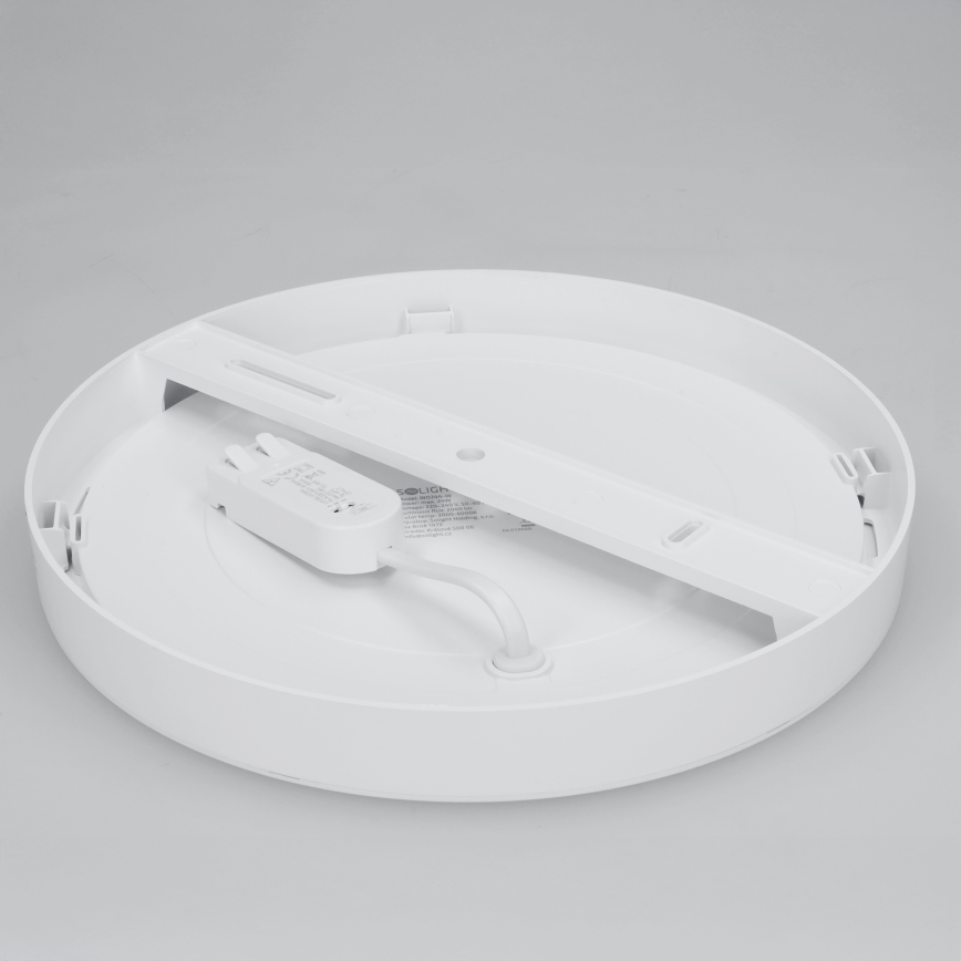 Panneau LED 2 en 1 appliqué/encastré 24W/230V 3000/4000/6000K Ø 30 cm IP54 blanc