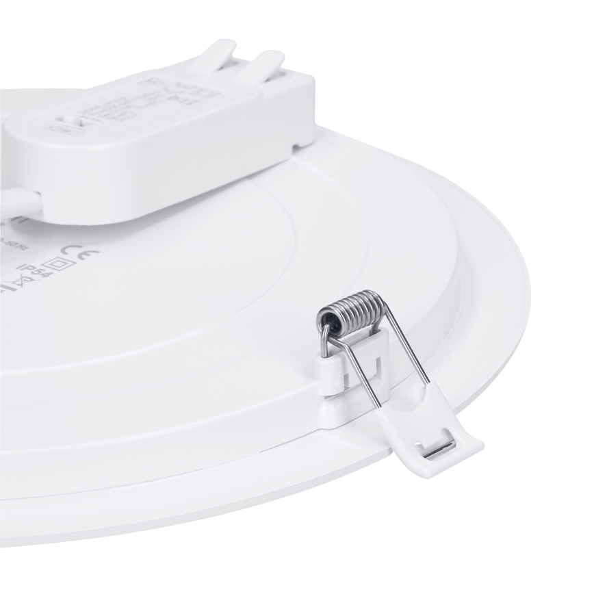 Panneau LED 2 en 1 appliqué/encastré 24W/230V 3000/4000/6000K Ø 30 cm IP54 blanc