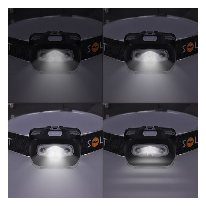Lampe fronale LED/3W/3xAAA