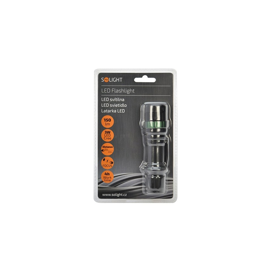 Lampe de poche LED/3W/3xAAA