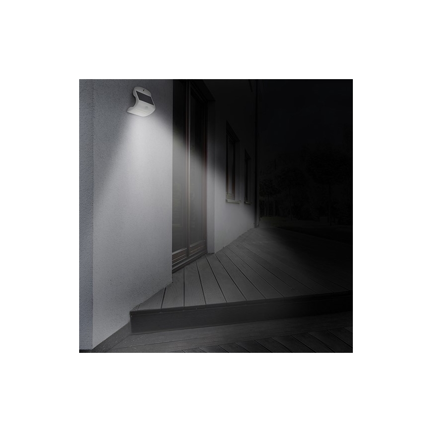 Luminaire solaire LED avec détecteur LED/3W