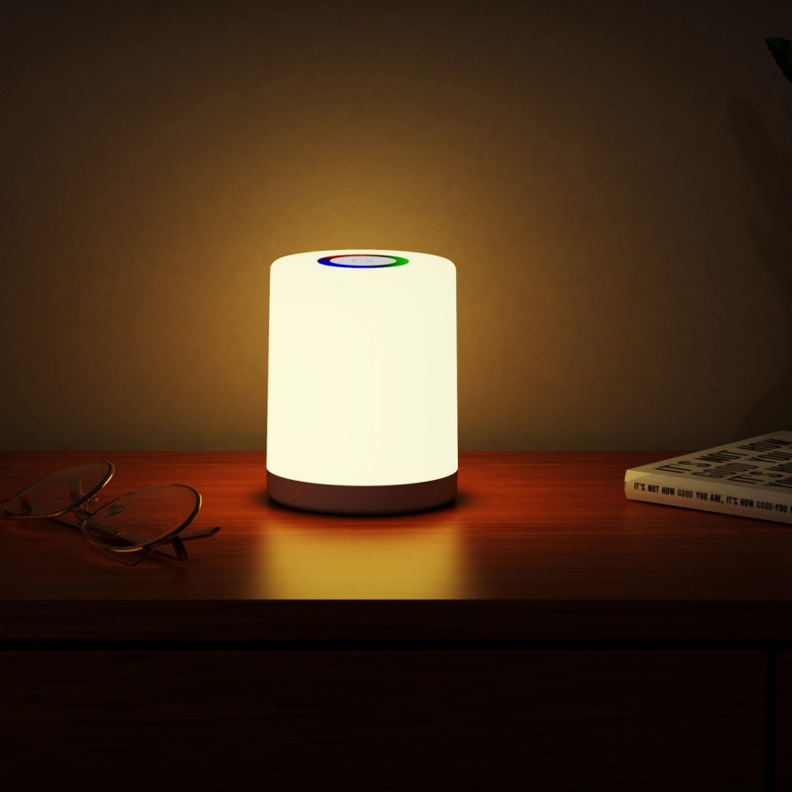 Lampe de bureau LED RGB, batterie 3,7 V 1800 mAh