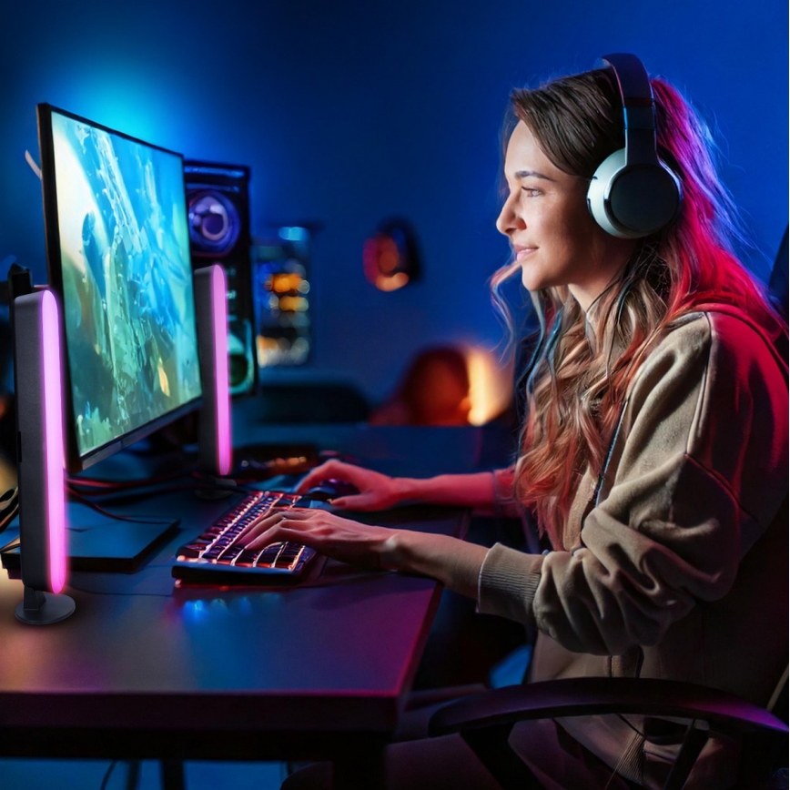 Éclairage LED RGB Gaming + télécommande