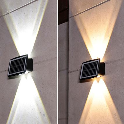 Applique murale solaire LED 3,7 V IP44 1200 mAh