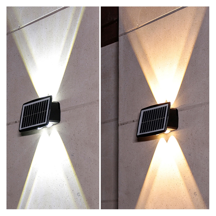 Applique murale solaire LED 3,7 V IP44 1200 mAh