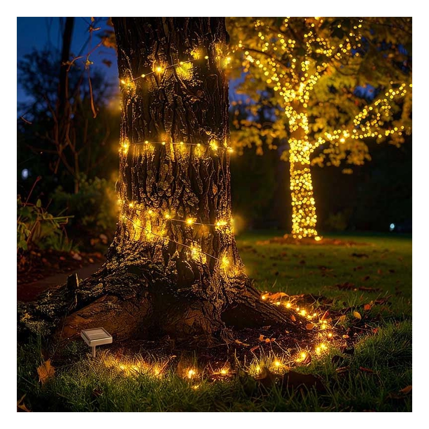 Guirlande solaire décorative LED/3,7V 800 mAh 22 m