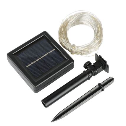 Guirlande solaire décorative LED/3,7V 800 mAh 22 m