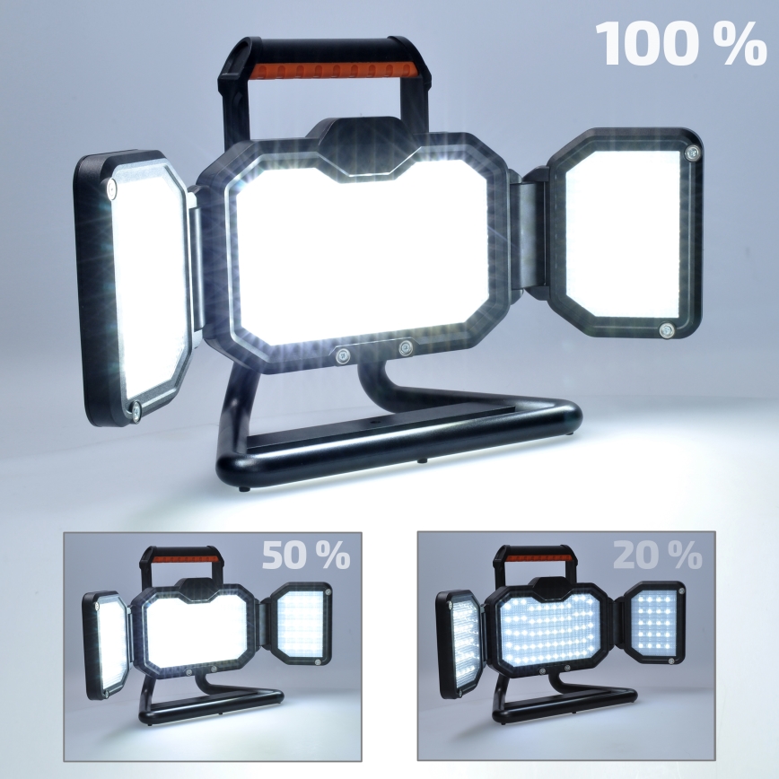 Projecteur à intensité variable rechargeable LED/30W/6600 mAh 4000K IP54
