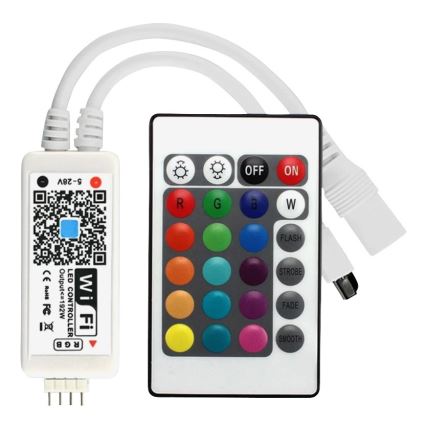 Bandeau LED RGB à intensité variable LED/20W/230V 5m IP65 Tuya + Télécommande