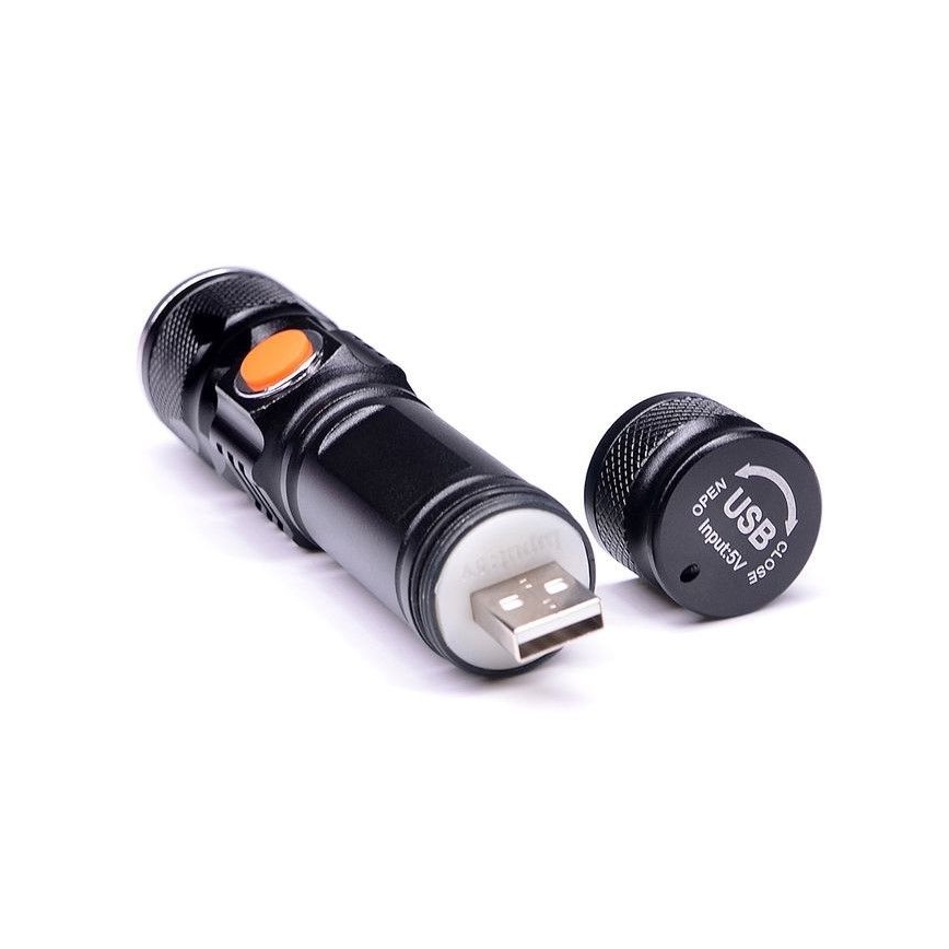 Torche rechargeable LED USB LED/3W/3,7V IP44