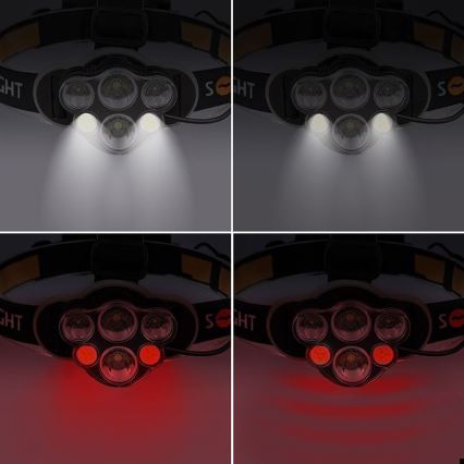 Lampe frontale rechargeable LED/USB 2200mAh IP44