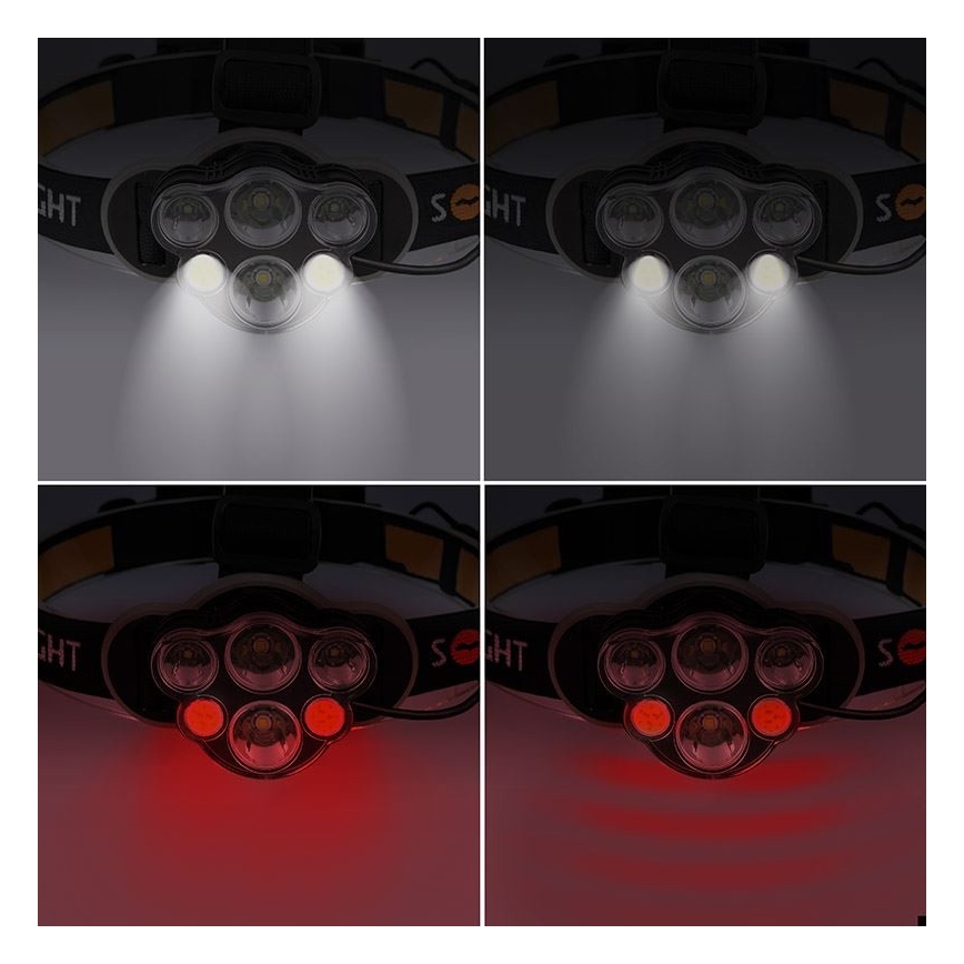 Lampe frontale rechargeable LED/USB 2200mAh IP44