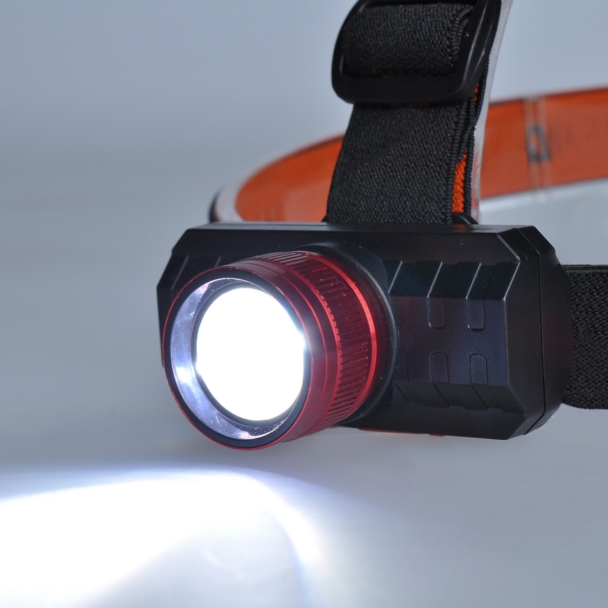 Lampe frontale rechargeable LED/3W/USB 1200mAh IP44
