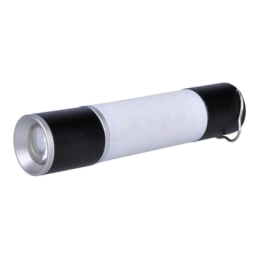 Solight WN43 - Lampe torche rechargeable de camping avec fonction batterie portative LED/1500 mAh 3,7V IP44