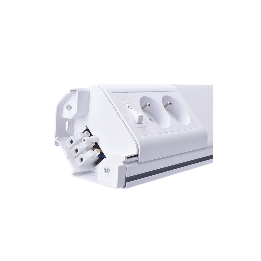 Réglette LED avec prises pour meuble de cuisine LED/10W/230V