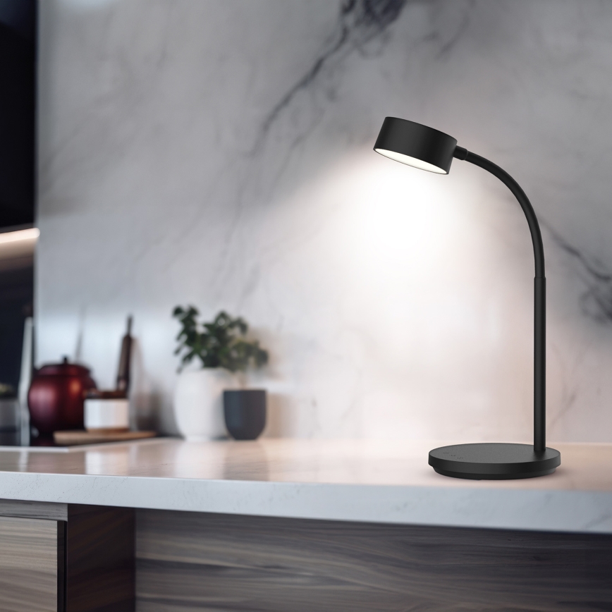 Lampe de table tactile à intensité variable LED/4,5W/5V 3000/4000/6500K noir