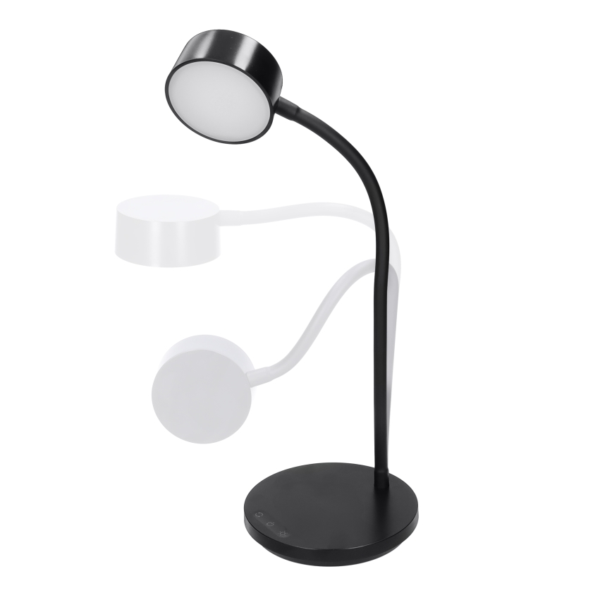Lampe de table tactile à intensité variable LED/4,5W/5V 3000/4000/6500K noir