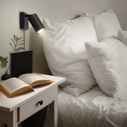 Applique murale CELE 1xGU10/30W/230V noire