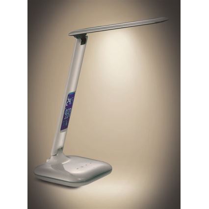 Lampe de table LED à intensité variable avec écran LED/6W/230V