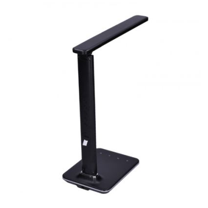 Lampe de table LED à intensité variable avec écran LED/9W/230V noir