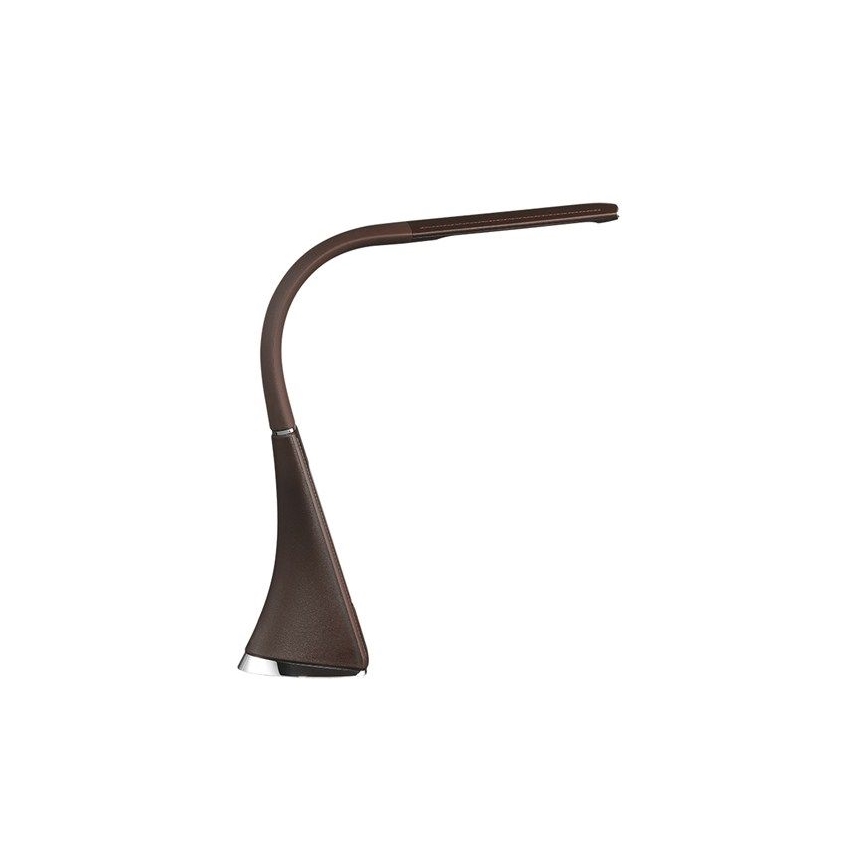 Lampe de table LED à intensité variable avec écran LED/6W/230V marron