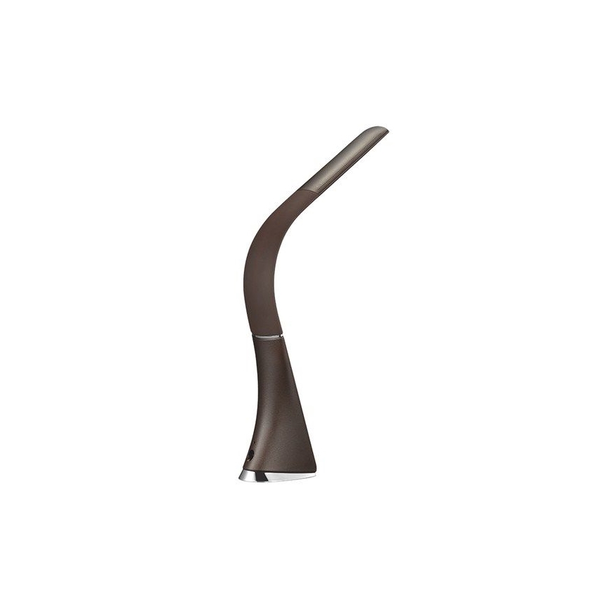 Lampe de table LED à intensité variable avec écran LED/6W/230V marron