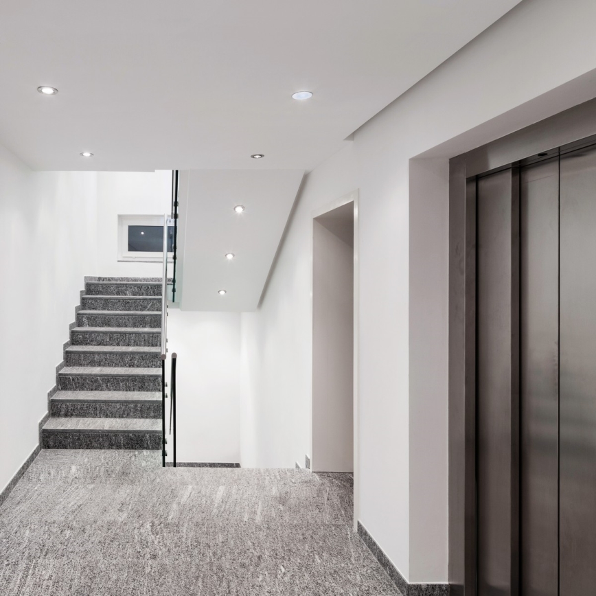 Luminaire d'urgence LED encastré/1,5W/230V 1800 mAh