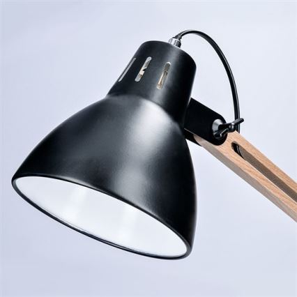 Lampe de table FALUN 1xE27/25W/230V noir/chêne