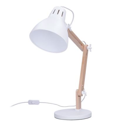 Lampe de table FALUN 1xE27/25W/230V blanc/chêne