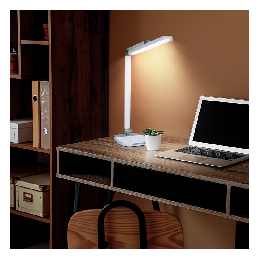 Lampe de table tactile à intensité variable avec nuit luminaire LED/10W/5V 3000/4000/5000K blanc